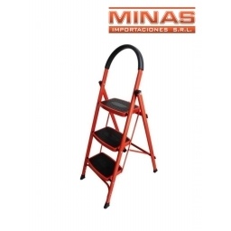 ESCALERA DE METAL DE 3 ESCALONES.