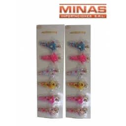 SET DE PINZA PARA PELO 12 PCS