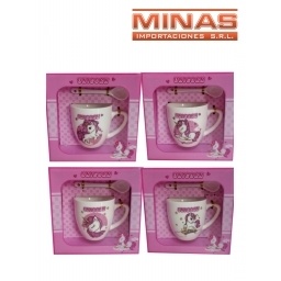 TAZA DE UNICORNIO CON CUCHARA 4 MODELOS
