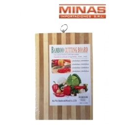 TABLA DE BAMBU DE 35 CM X 25 CM X 1.5 CM.