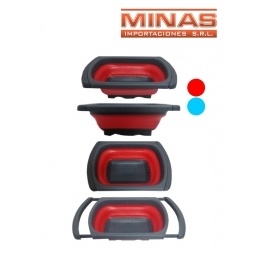 ESCURRIDOR DE FRUTAS Y VERDURAS PLEGABLE,CON ASAS EXTENSIBLES.