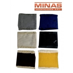 CUELLO FORRADO EN PIEL , 6 COLORES.