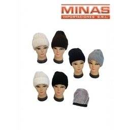 GORROS DE DAMA 6 COLORES SURTIDOS