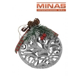 ADORNO DE NAVIDAD 18 CM DE DIMETRO