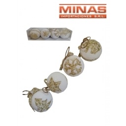 ADORNO PARA NAVIDAD 7 CM 4 PCS