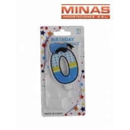 VELA EN FORMA DE NMERO CERO