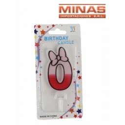 VELA NUMERO 0 PARA NENA.