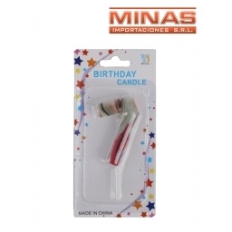 VELA NUMERO 7, MARMOLADA.