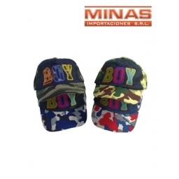 GORRO DE VISERA PARA NIO 4 COLORES