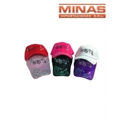 GORRO DE VISERA PARA NIA 6 COLORES