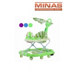 ANDADOR PARA BEBE CON TOLDO Y GUIA ,MUSICAL.