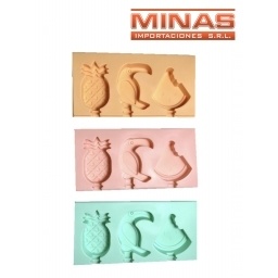 MOLDE DE SILICONA PARA HACER HELADOS 18 X 10 CM