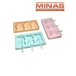 MOLDE DE SILICONA PARA HACER HELADOS 18 X 10 CM