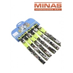 COLLAR PARA PERRO CAMUFLADA 12 PCS $49 CU