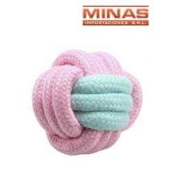 JUGUETE PARA PERRO, PELOTA DE CUERDA.