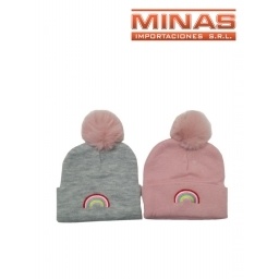 GORRO DE LANA  PARA NIOS  DOS COLORES