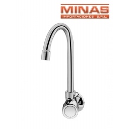 CANILLA DE PLASTICO CON EJE DE METAL.