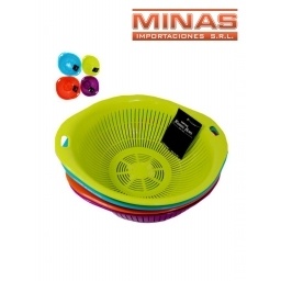 COLADOR DE PLASTICO DE 23 CM.