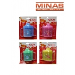 VASO CON BOQUILLA Y ASAS  X 210 ML.