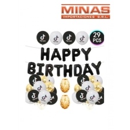 GLOBOS DE TIK TOK 29 PCS