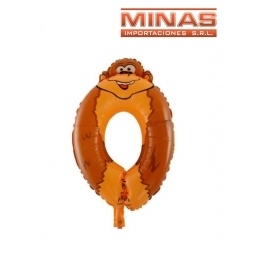 GLOBO EN FORMA DE NMEROS EN BOLSA INDIVIDUAL 16