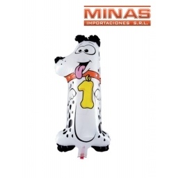 GLOBO EN FORMA DE NMEROS EN BOLSA INDIVIDUAL 16