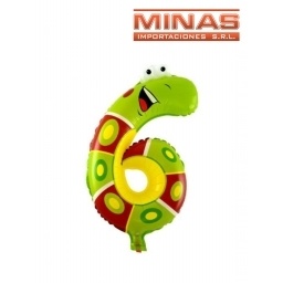 GLOBO EN FORMA DE NMEROS EN BOLSA INDIVIDUAL 16