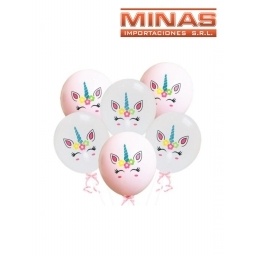 GLOBO UNICORNIO X 10 PCS