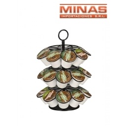 SOPORTE PARA 27 CAPSULAS DOLCE G. X 25 CM,REDONDO.