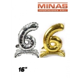 GLOBO CON BASE N 6,16 PULGADAS.
