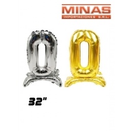 GLOBO CON BASE N 0, 32 PULGADAS.