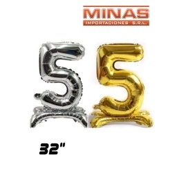 GLOBO CON BASE N 5, 32 PULGADAS.