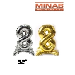 GLOBO CON BASE N 8, 32 PULGADAS.
