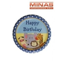 PLATOS PARA CUMPLEAOS 10 PCS 18 CM