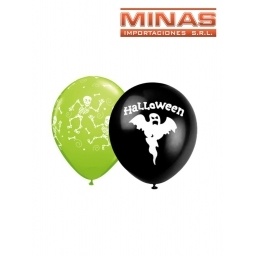 GLOBOS PARA HALLOWEEN 10 PCS