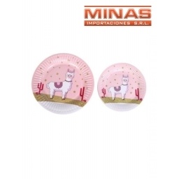 PLATO PARA CUMPLEAOS 10PCS 18CM