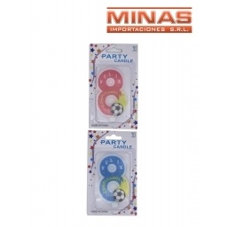 VELAS EN FORMA DE NMEROS OCHO