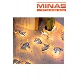 GUIRNALDA DE 10 LUCES LED, UNICORNIOS.