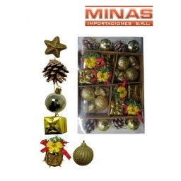 ADORNO PARA NAVIDAD 24 PCS $10 CU