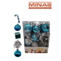 ADORNO DE NAV. TURQUESA 4 CM X 36 PCS. $ 7 CU