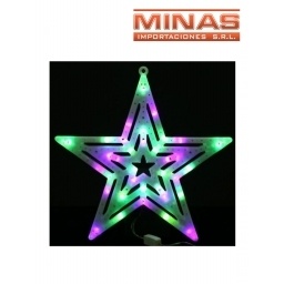 LED ESTRELLA MULTICOLOR DE 40 CM, 220 V.