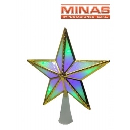 PUNTERO ESTRELLA X 18 CM,MULTICOLOR.