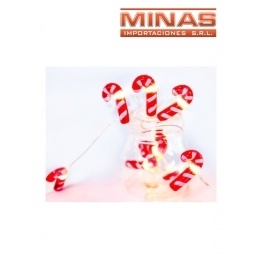 LUCES DECORATIVAS BASTONES X 10 PCS.