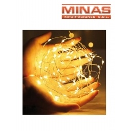LUZ LUCIERNAGA BLANCA, CALIDA X 100 LED, 220 V.