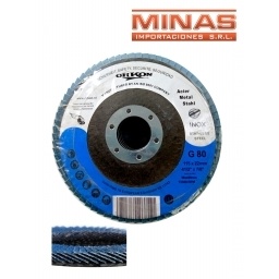 DISCO FLAP DE DESBASTE 4.12  X 5 UND, $ 29,90 CU.