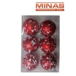 ADORNO PARA NAVIDAD 6 CM 5 PCS $12 CU