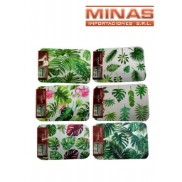 ALFOMBRA CON DISEOS DE HOJAS 6 MODELOS