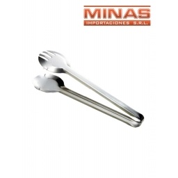 PINZA PARA COMIDA DE METAL. X 24 CM.