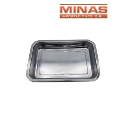 ASADERA ONDA, AC. INOX, 40 CM X 30 CM.