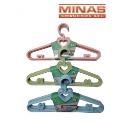 PERCHAS DE PLASTICO X 5 UND.